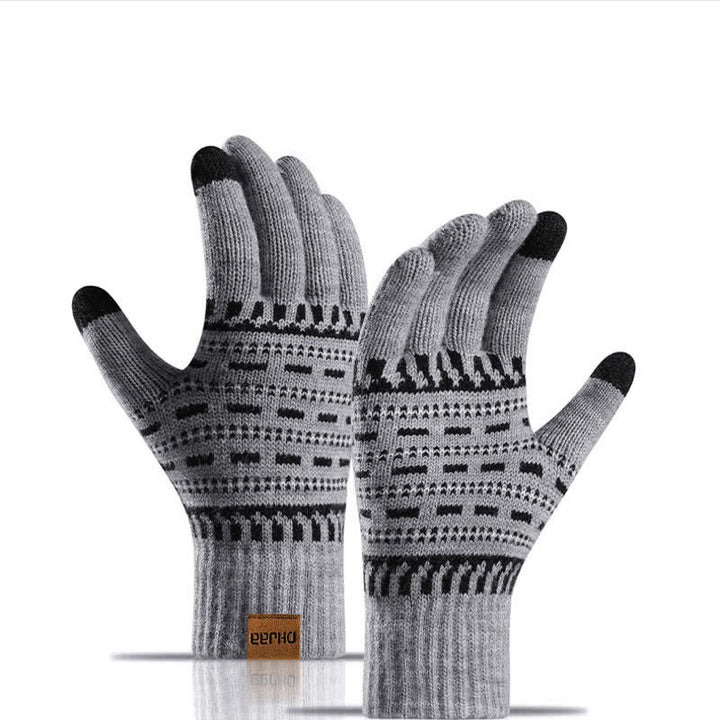 Set di 3 cappelli, sciarpe e guanti a doppio strato in maglia - image 6