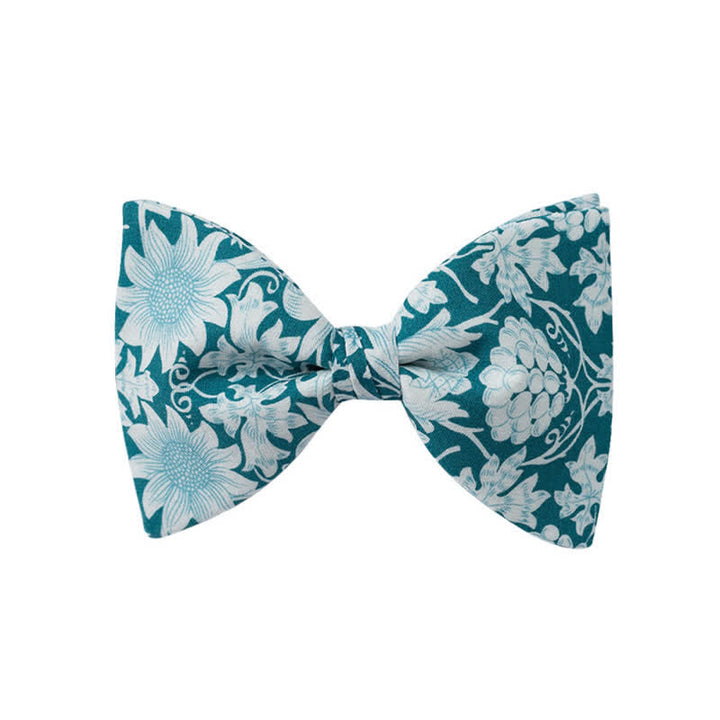 Papillon da uomo con motivo floreale grafico per matrimonio