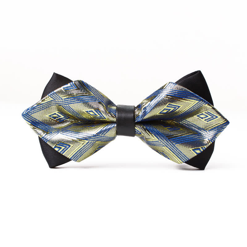 Papillon a punta con diamante moderno ed elegante da uomo