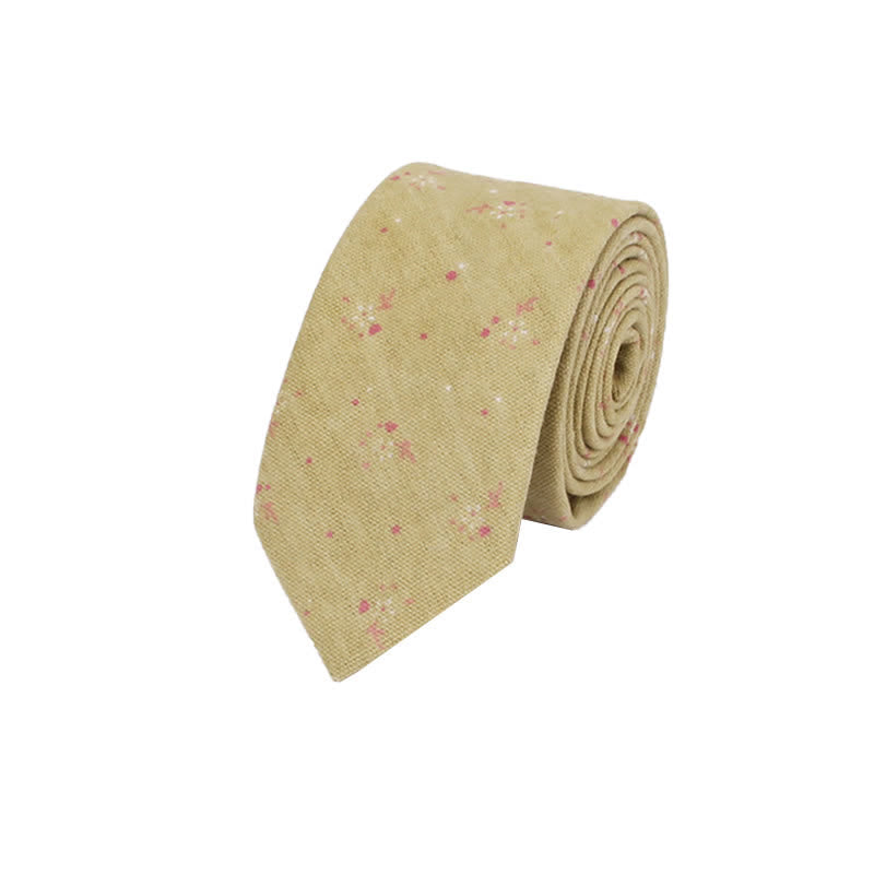 Cravatta sottile elegante floreale da uomo