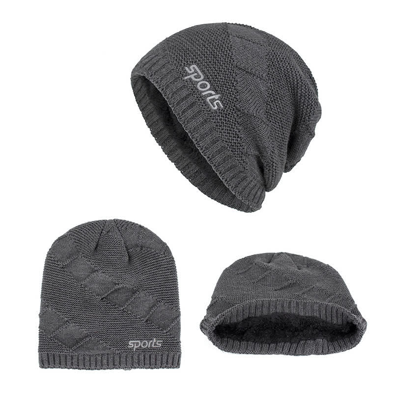 Cappello lavorato a maglia invernale casual in tinta unita