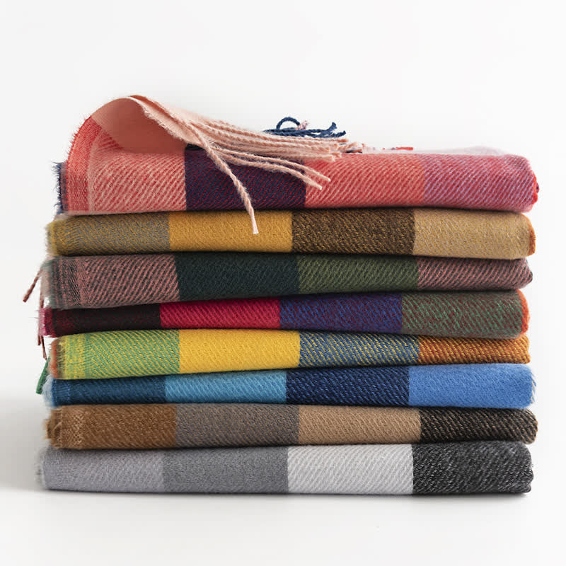 Sciarpa con frange dai colori vivaci e brillanti da donna - image 4