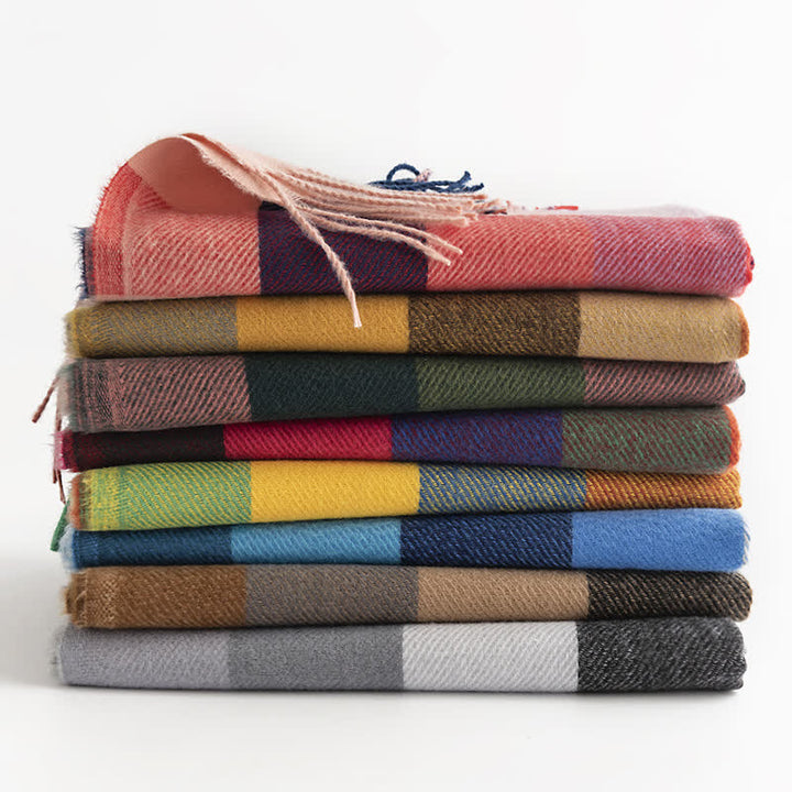 Sciarpa con frange dai colori vivaci e brillanti da donna - image 4