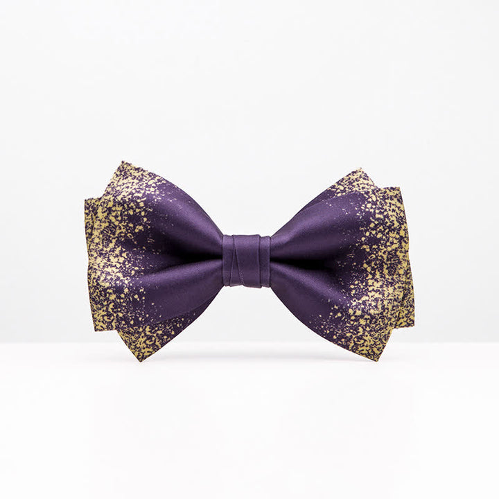 Papillon da uomo Violet Resplendent Night Sky - Doppio strato - image 0