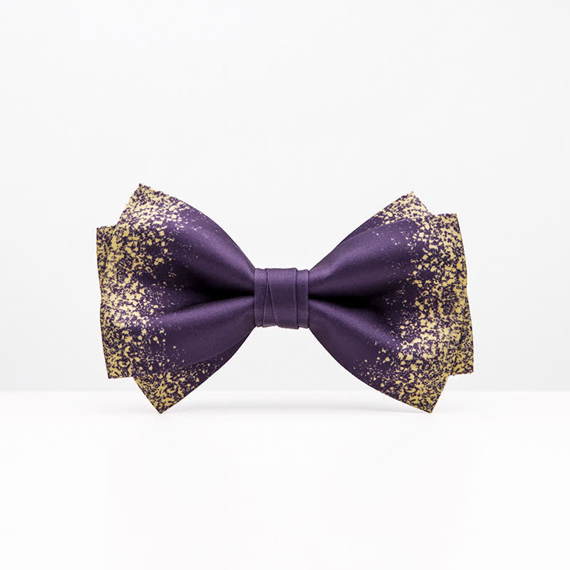 Papillon da uomo Violet Resplendent Night Sky - Doppio strato - image 0