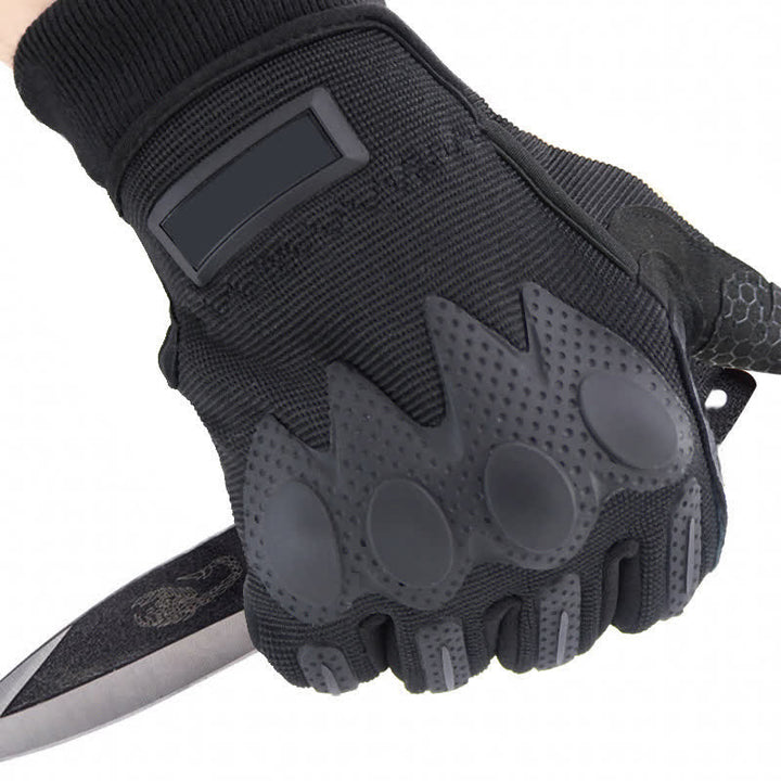 Guanti tattici neri a dita intere per l'outdoor mountaining
