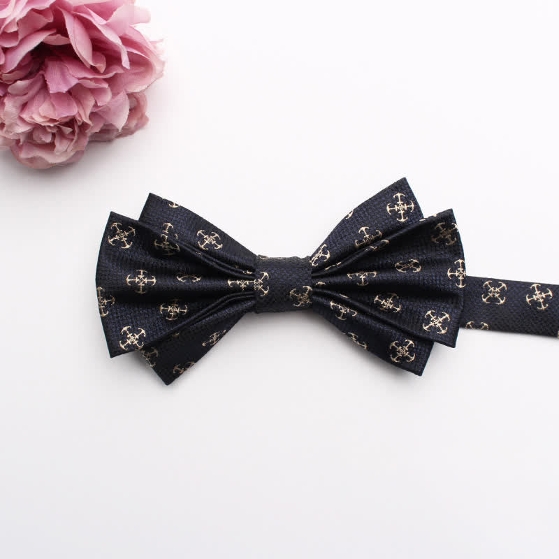 Papillon da uomo con motivo jacquard a fantasia