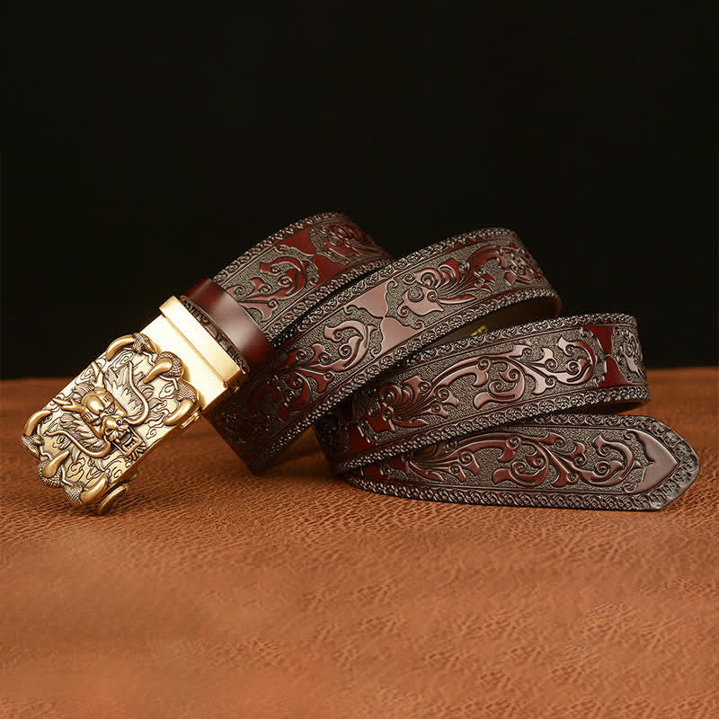 Cintura in pelle Mighty Dragon Claw da uomo