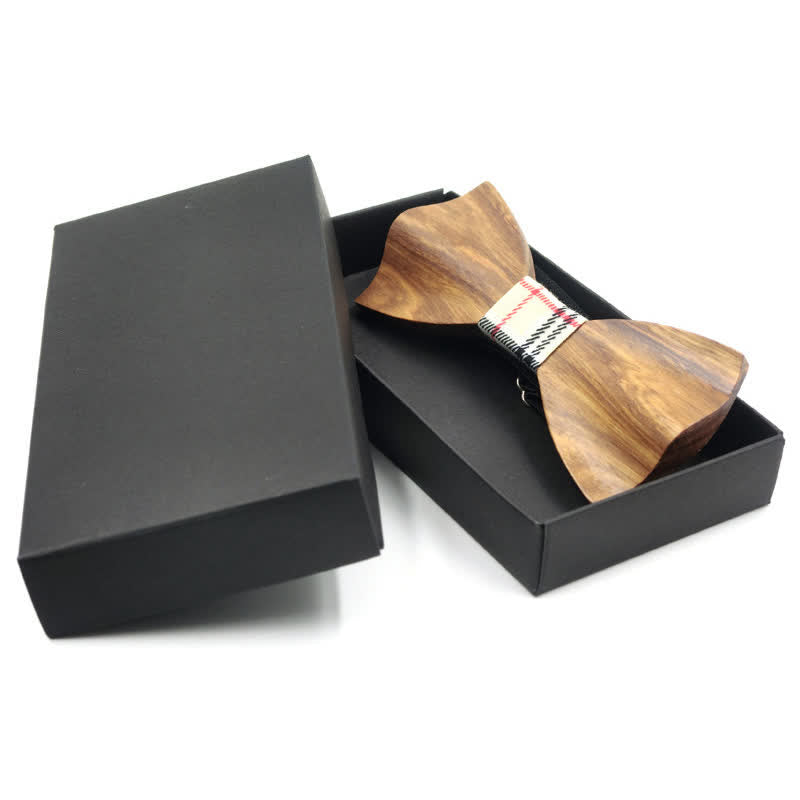 Papillon in legno curvo 3D di classe da uomo