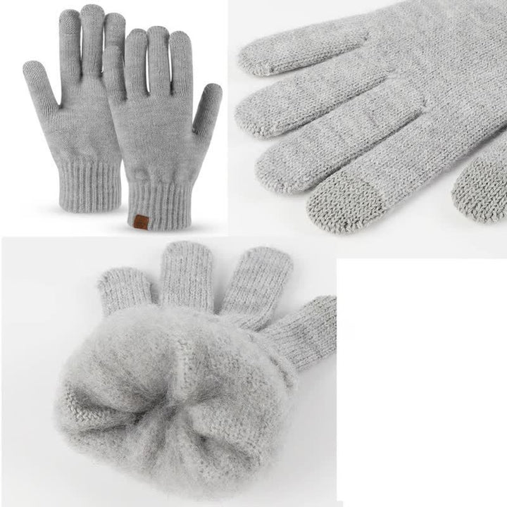 Set di 3 pezzi unisex di caldo cappello sciarpa guanti