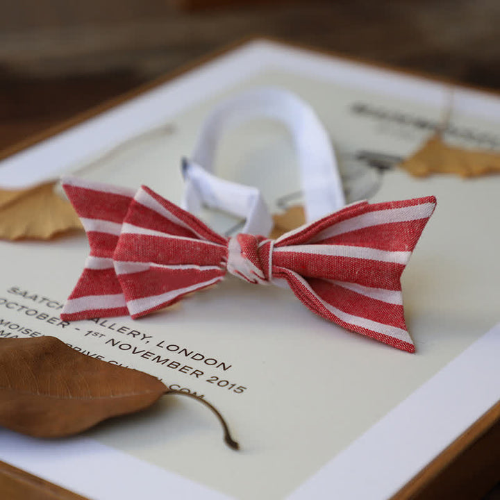 Papillon da uomo con personalità stile stretto - Rosa a strisce - image 10