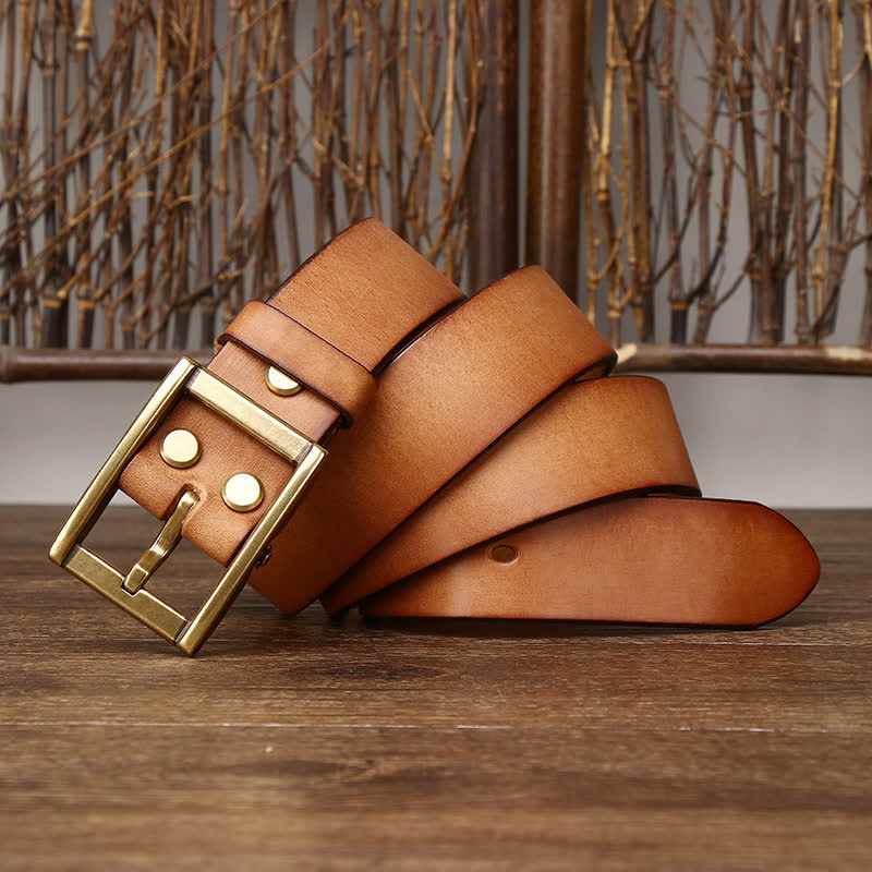 Cintura in pelle da uomo con borchie Tough Guy