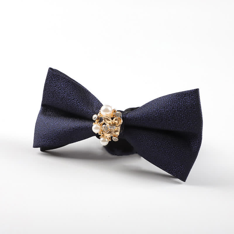 Papillon da smoking formale da uomo con perle