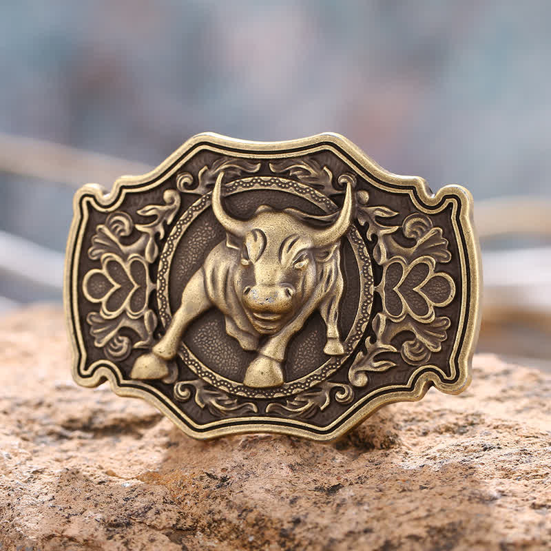 Cintura in pelle con fibbia Matador fai da te da uomo - Bronzo - Senza cintura - image 0