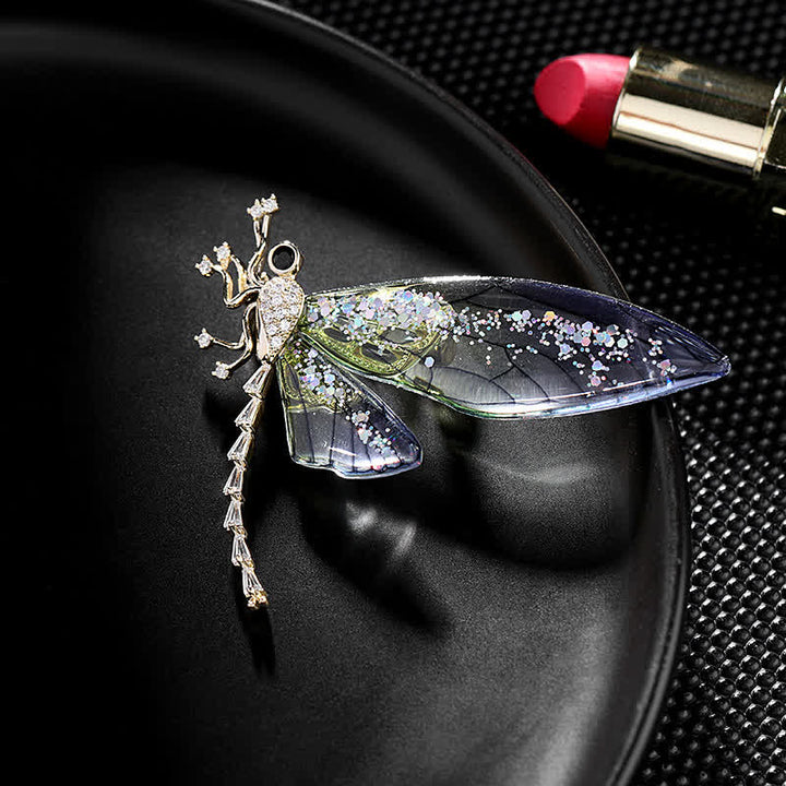 Spilla elegante a forma di libellula insetto da donna