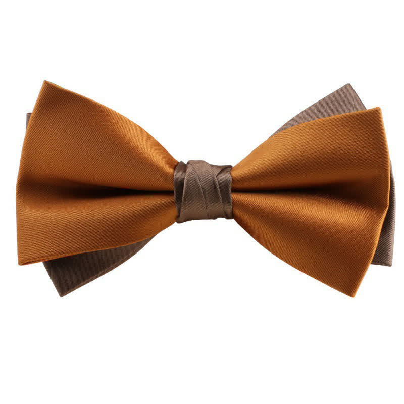 Papillon asimmetrico bicolore da uomo