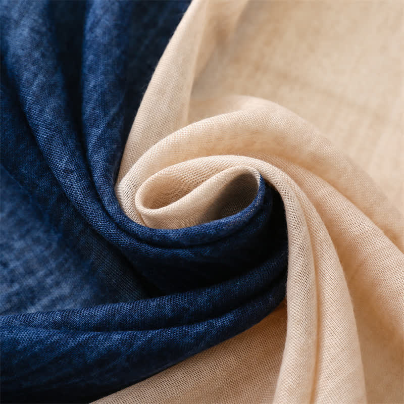 Sciarpa leggera da donna con cuciture colorate miste
