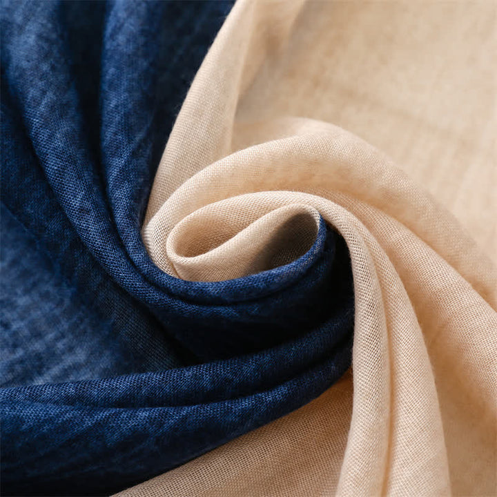 Sciarpa leggera da donna con cuciture colorate miste