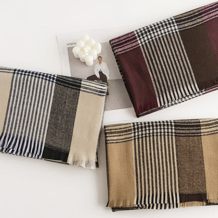 Sciarpa scozzese vintage da donna