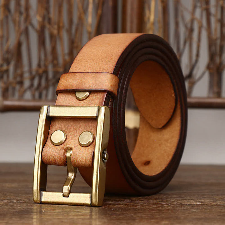 Cintura in pelle da uomo con borchie Tough Guy