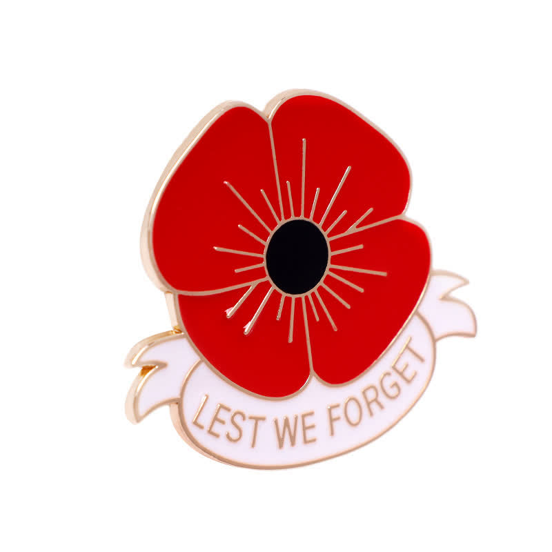Spilla unisex Lest We Forget Poppy da 3 pezzi