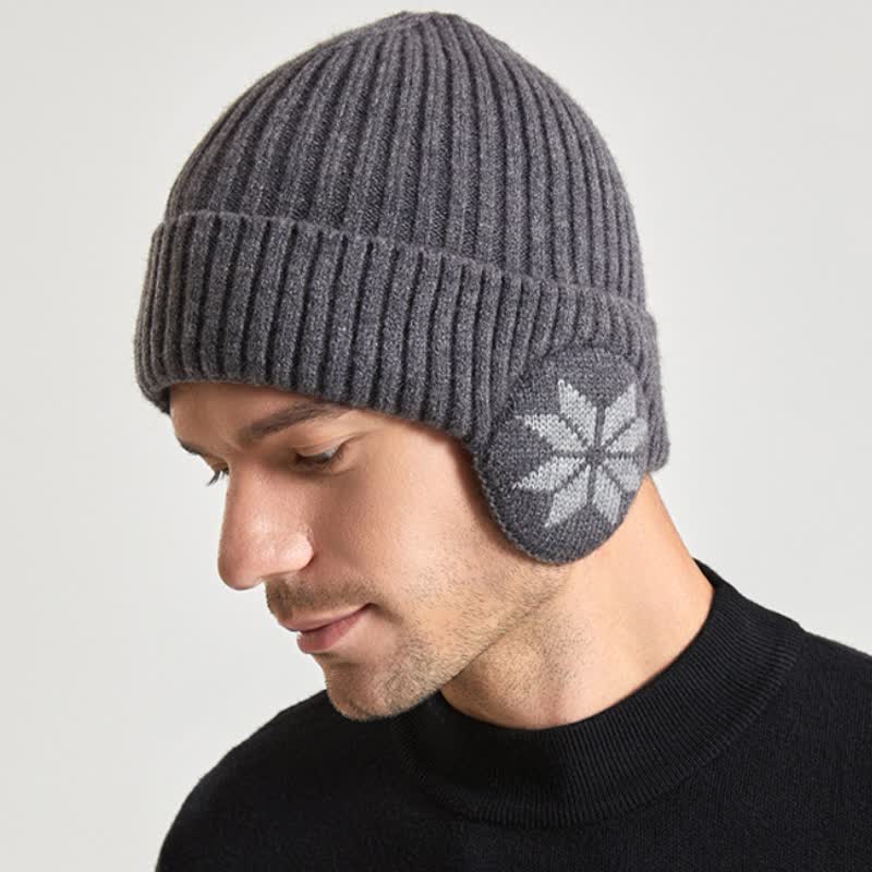 Cappello invernale unisex caldo e spesso lavorato a maglia