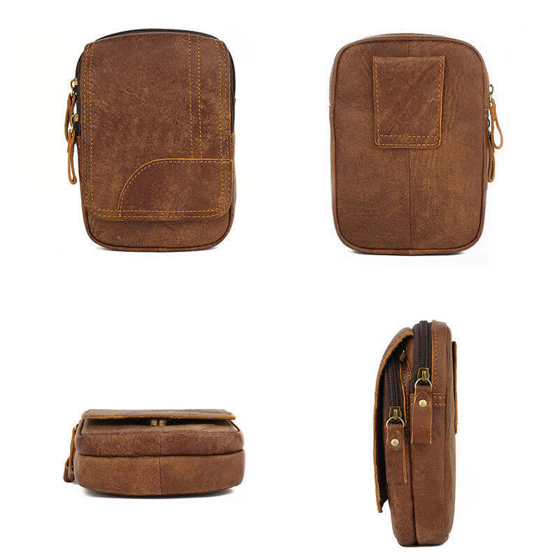 Borsa da viaggio con cintura in pelle nabuk con chiusura magnetica e cerniera