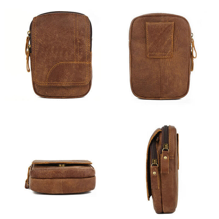 Borsa da viaggio con cintura in pelle nabuk con chiusura magnetica e cerniera