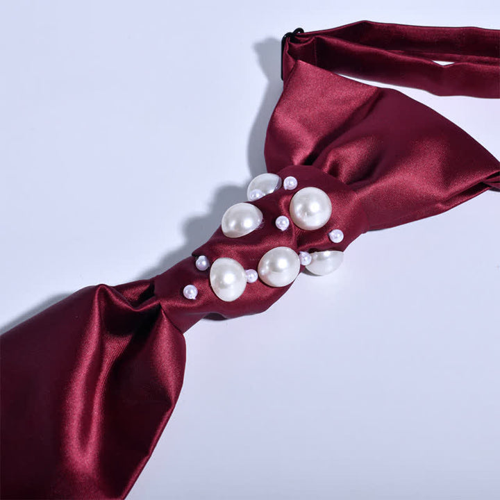 Cravatta da sposa con perle stile vintage da uomo - image 3
