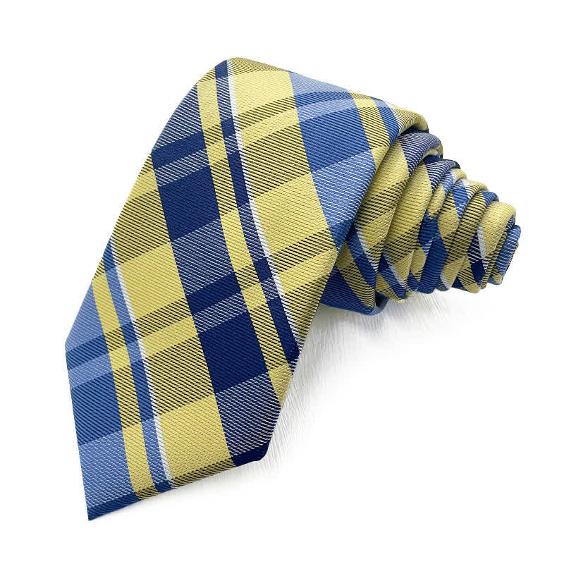 Cravatta da uomo elegante a quadri luminosi