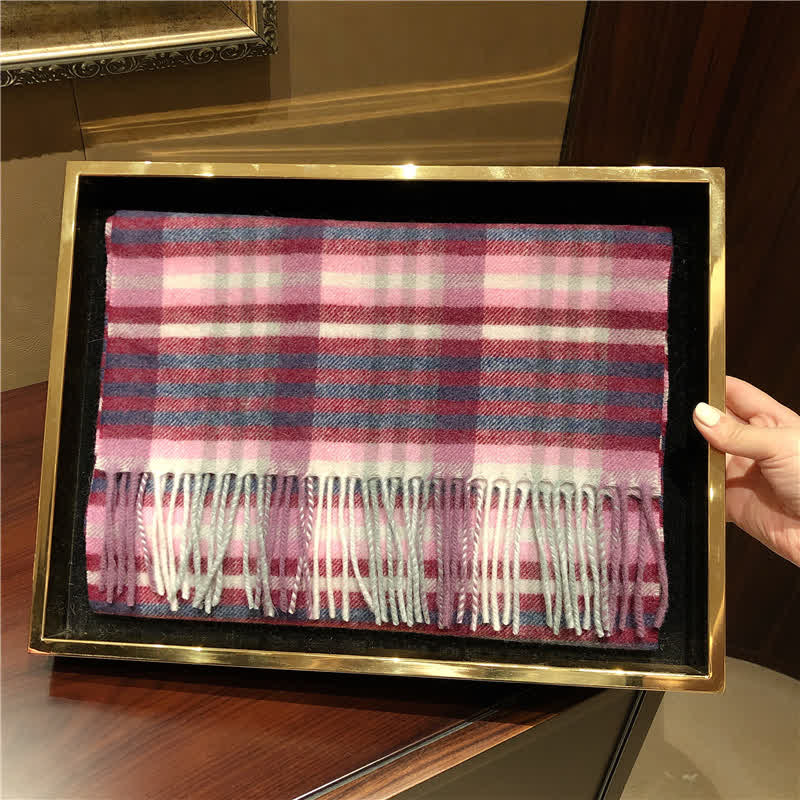 Sciarpa scozzese calda e grande unisex in agnello di Edimburgo - image 15