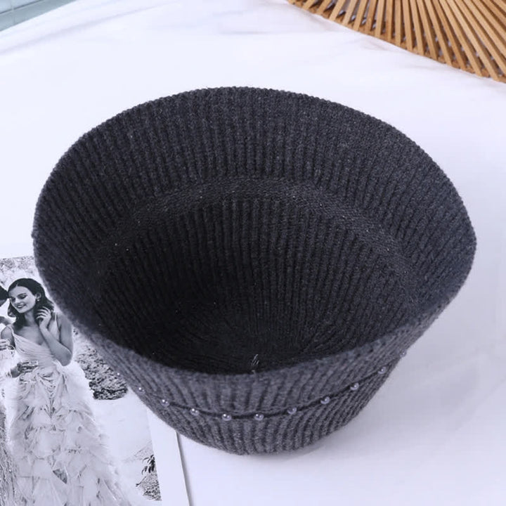 Cappello da pescatore con perle da vacanza per donna