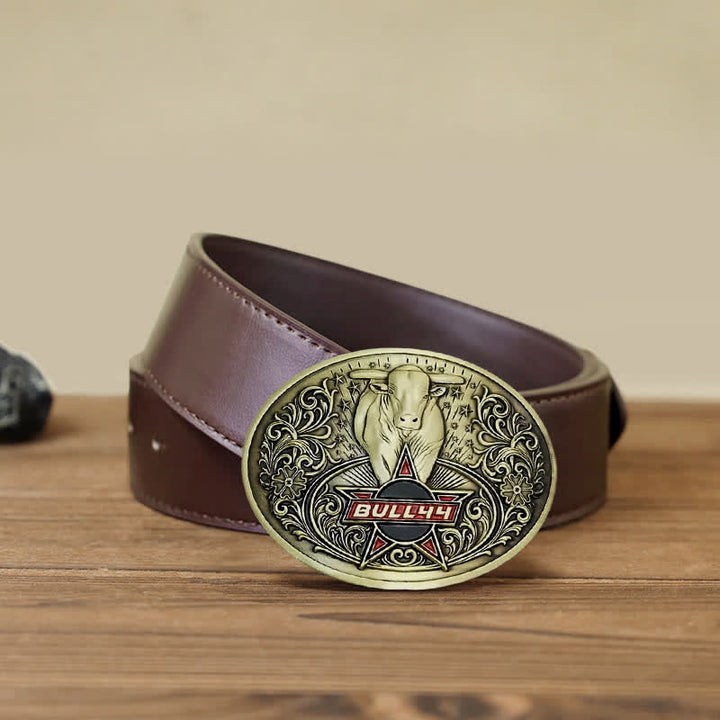 Cintura in pelle con fibbia porta birra creativa fai da te Raging Bull da uomo