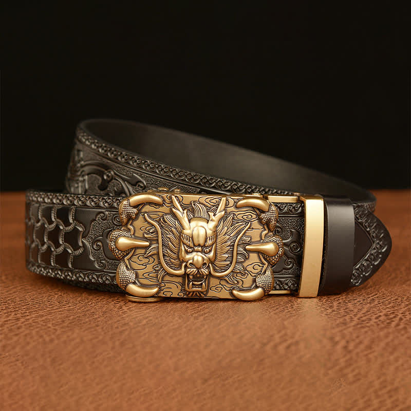 Cintura in pelle Mighty Dragon Claw da uomo
