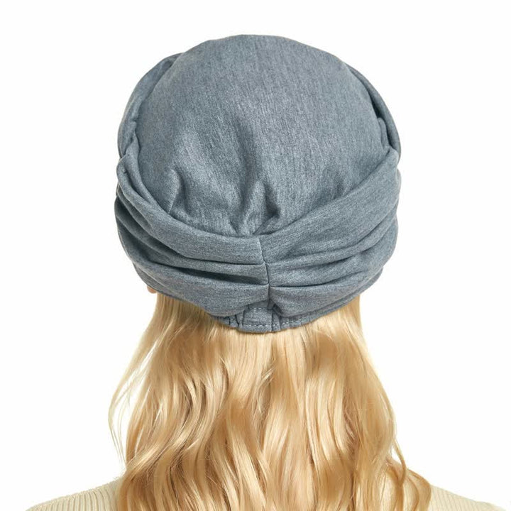 Cappello da baseball plissettato con tesa morbida da donna
