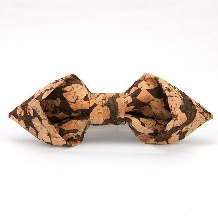 Papillon creativo da uomo in legno e sughero a punta - Stile n. 2 - image 3