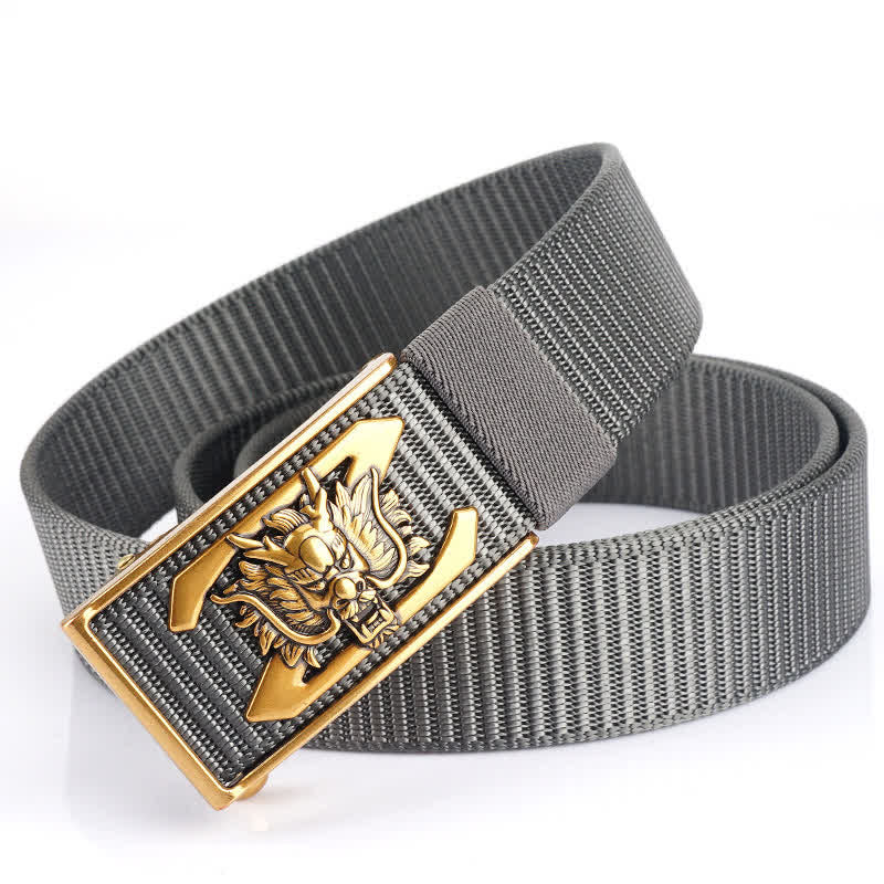 Cintura in nylon con lettera Z Mighty Dragon da uomo - Grigio / Oro - 48" - image 11