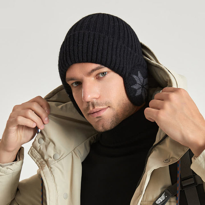 Cappello invernale unisex caldo e spesso lavorato a maglia