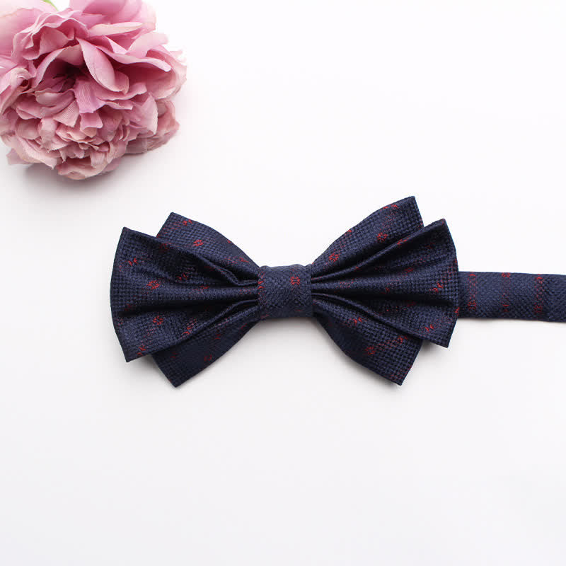 Papillon da uomo con motivo jacquard a fantasia