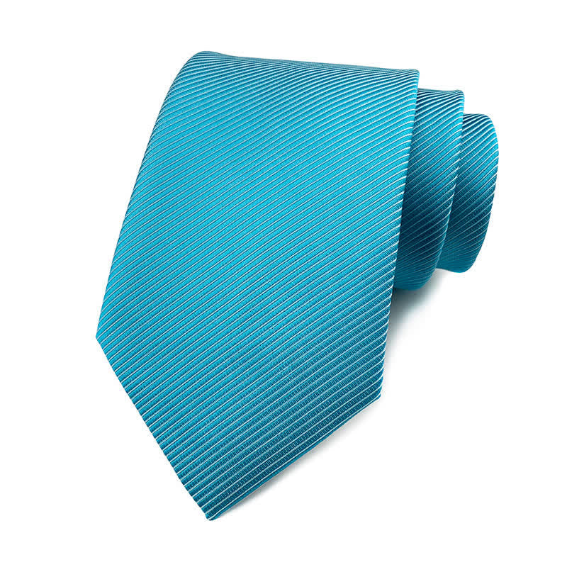 Cravatta da lavoro discreta in twill tinta unita da uomo