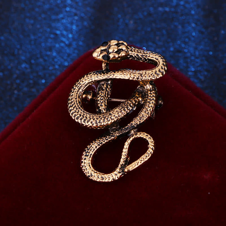 Spilla da uomo a forma di serpente Cobra Creep Bending