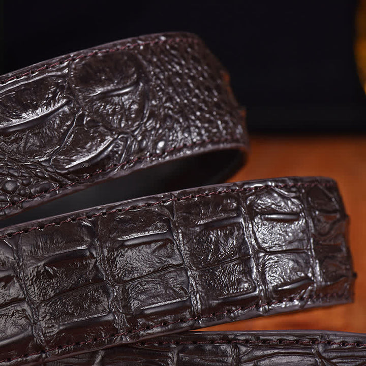 Cintura in pelle con fibbia leopardata di lusso da uomo