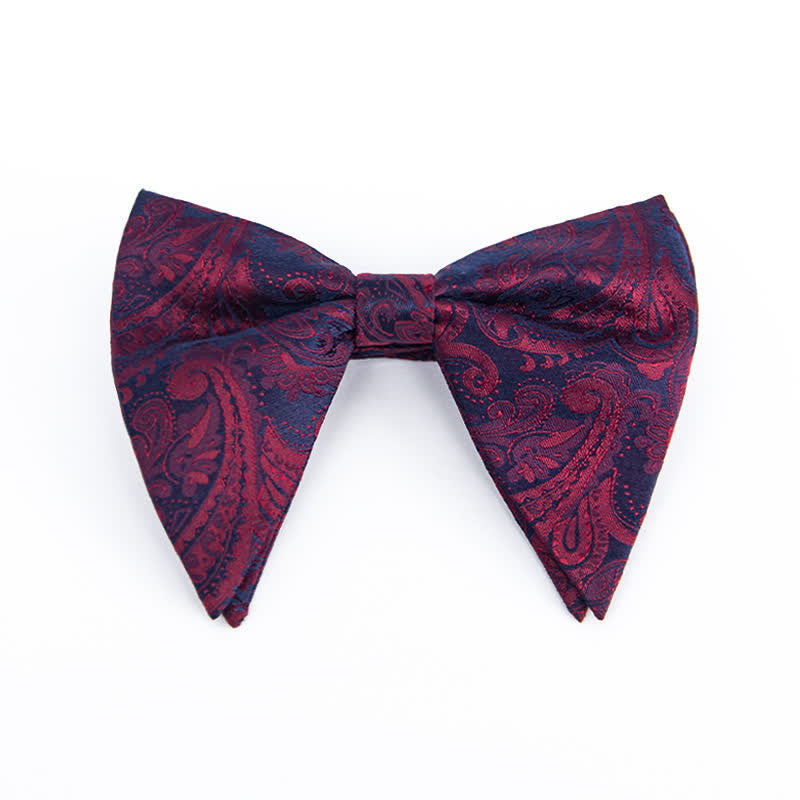 Papillon oversize a punta con motivo Paisley colorato da uomo