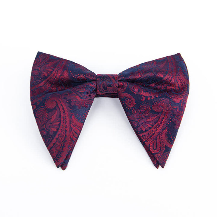 Papillon oversize a punta con motivo Paisley colorato da uomo