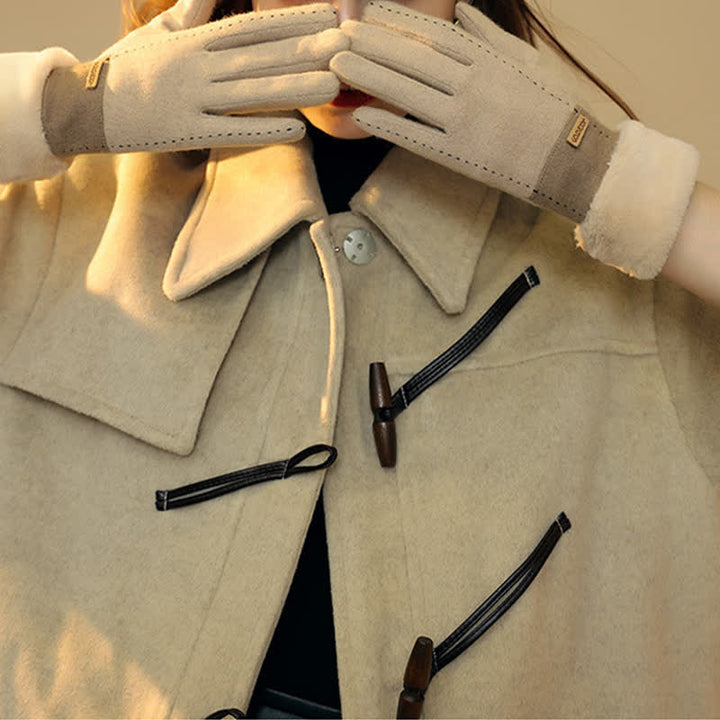 Guanti da donna morbidi e comodi con touch screen a forma di cuore