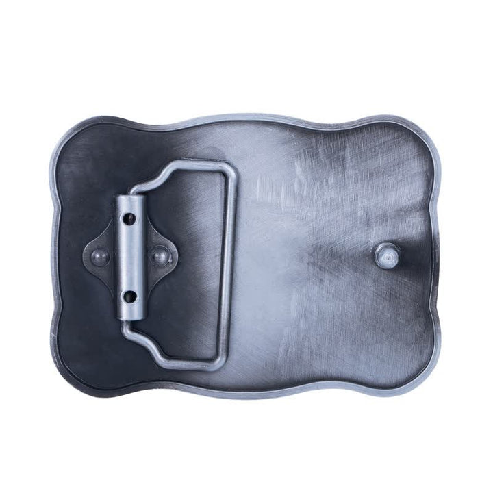 Cintura in pelle con fibbia da cavallo da rodeo da cowboy fai da te da uomo