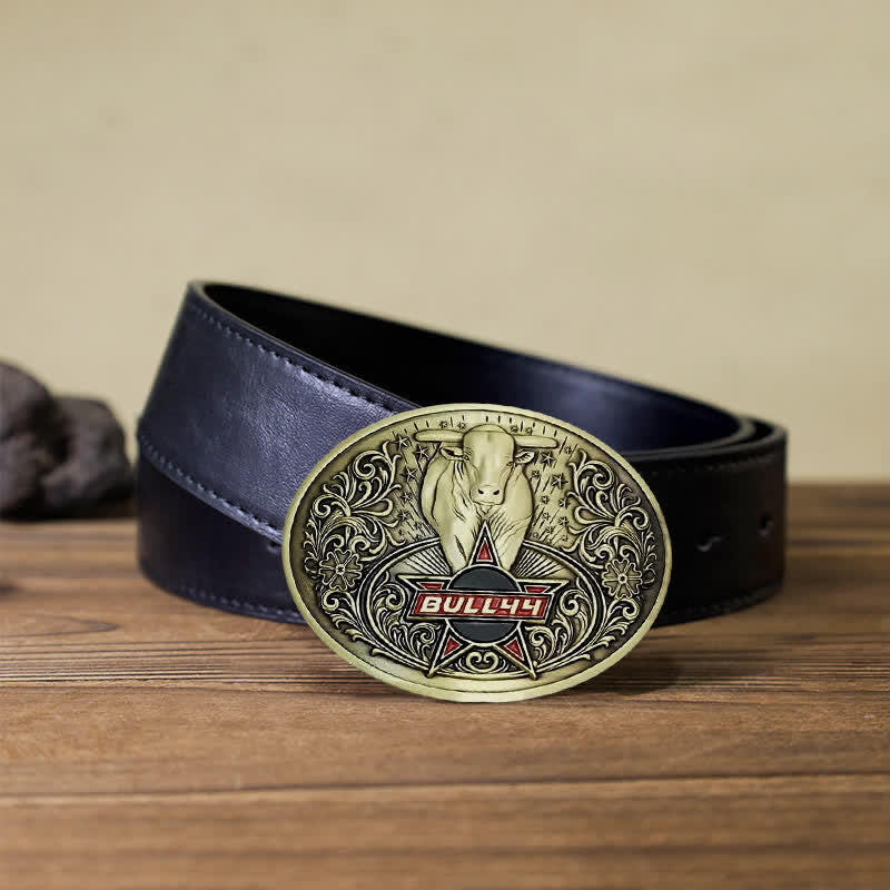 Cintura in pelle con fibbia porta birra creativa fai da te Raging Bull da uomo