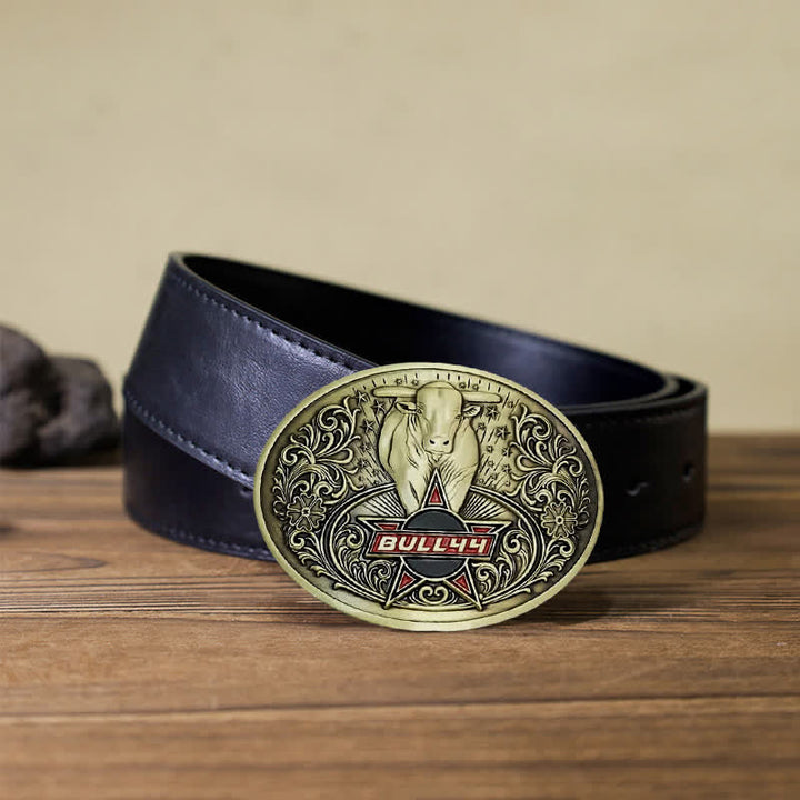 Cintura in pelle con fibbia porta birra creativa fai da te Raging Bull da uomo