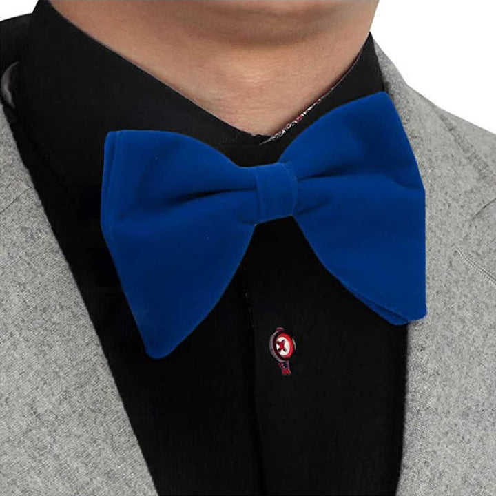 Papillon cadente in velluto oversize da uomo - image 1