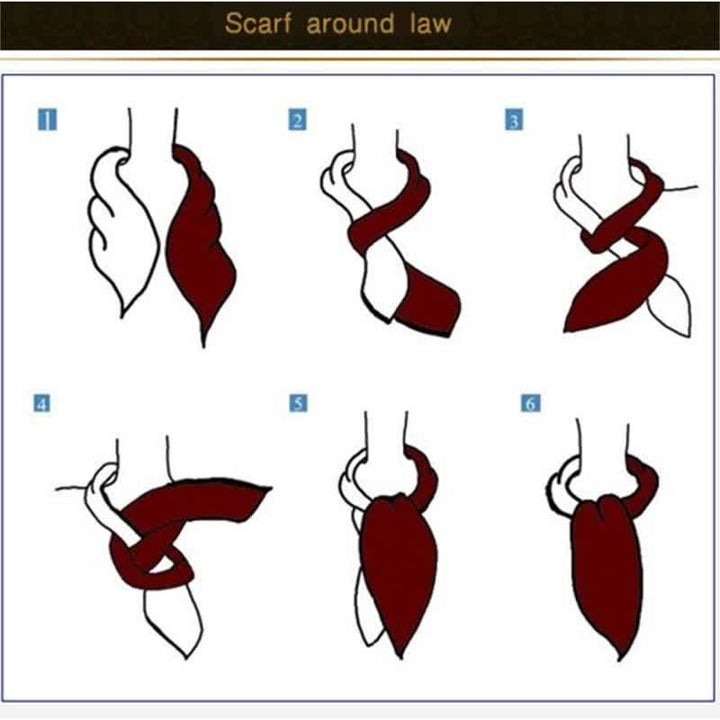 Cravatta Ascot stampata con linee caotiche astratte nere e arancioni - image 1
